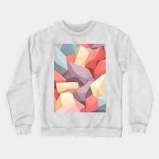 background image, symmetrical pattern, pastel colors Crewneck Sweatshirt